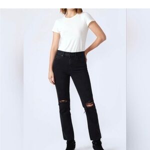 NWT slvrlake Black Distressed Jeans